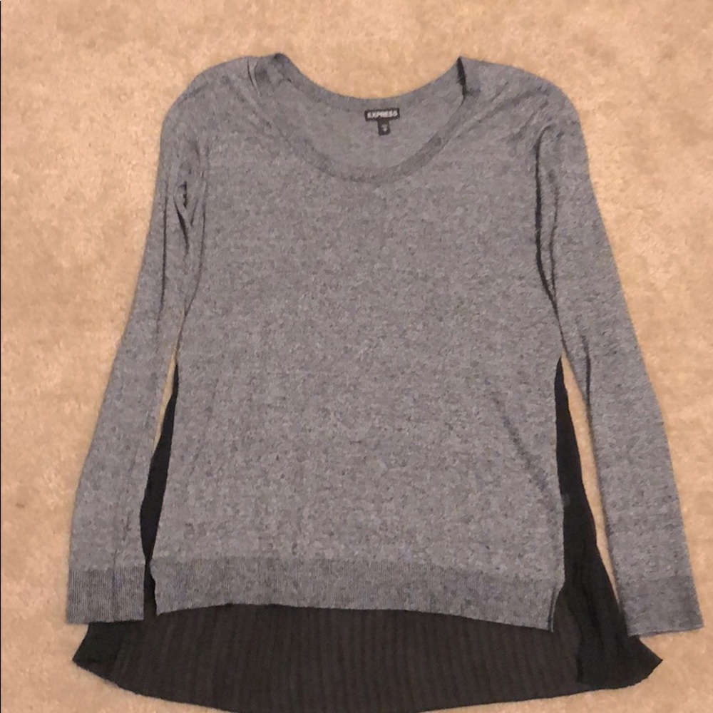 Express Sweater with Black flowing detail